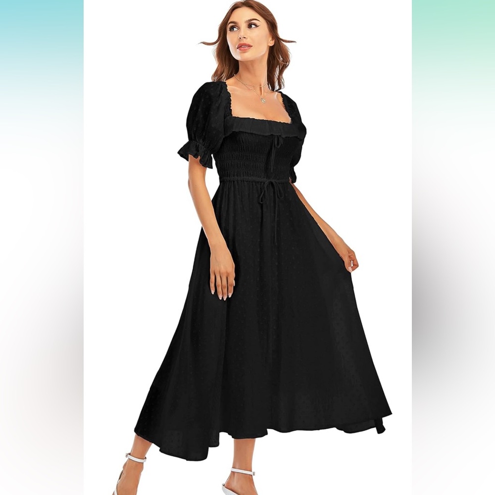 Square neck Midi dress size M 8/10 NWT